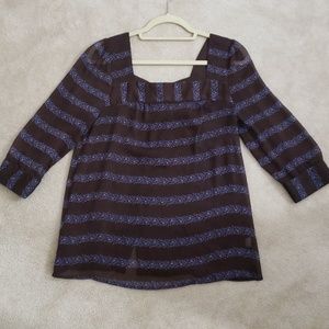 Pins and Needles sheer floral blouse